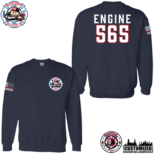 RGFD Gildan Duty Crewneck Sweatshirt - Navy