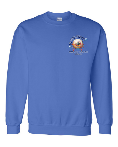 To The Point Piercing Studio Crewneck Sweatshirt - Royal Blue