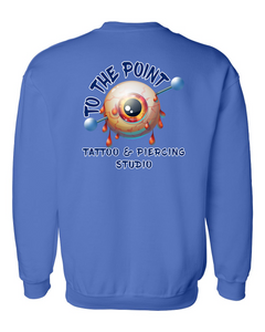 To The Point Piercing Studio Crewneck Sweatshirt - Royal Blue