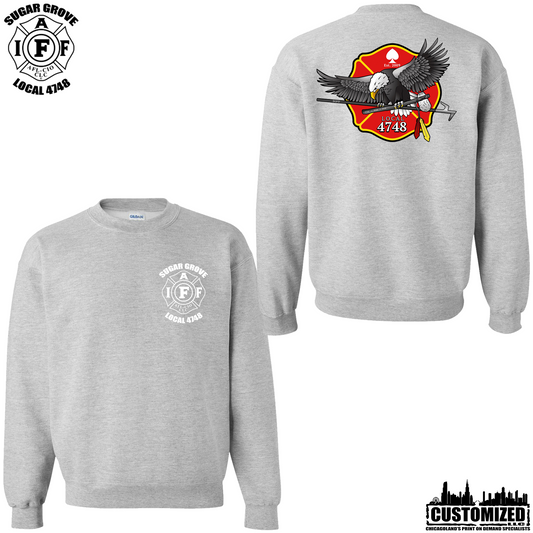 Sugar Grove L4748 Crewneck Sweatshirt "Style1" - Sport Grey