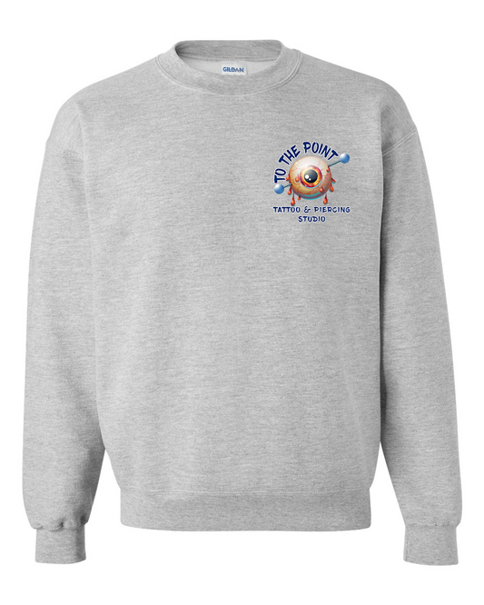 To The Point Piercing Studio Crewneck Sweatshirt - Sport Grey