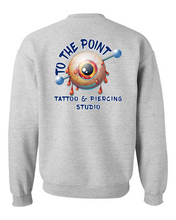 Load image into Gallery viewer, To The Point Piercing Studio Crewneck Sweatshirt - Sport Grey