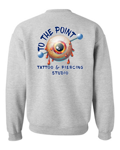 To The Point Piercing Studio Crewneck Sweatshirt - Sport Grey