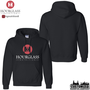 Hourglass Nutrition Hoodie Style 2 - Black