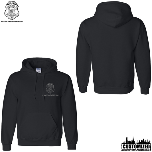 MCPD 1DIS Embroidered Pullover Hoodie - Black