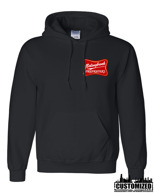 Bolingbrook FD "Miller Style" Heavyweight Hoodie - Black