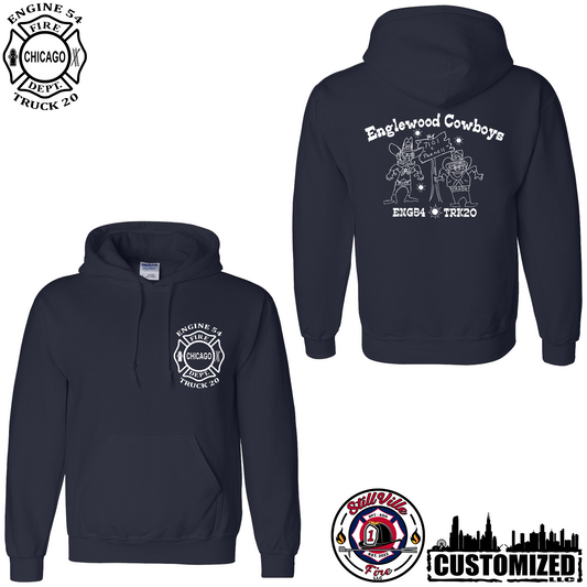 CFD Englewood Cowboys Pullover Hoodie - Navy