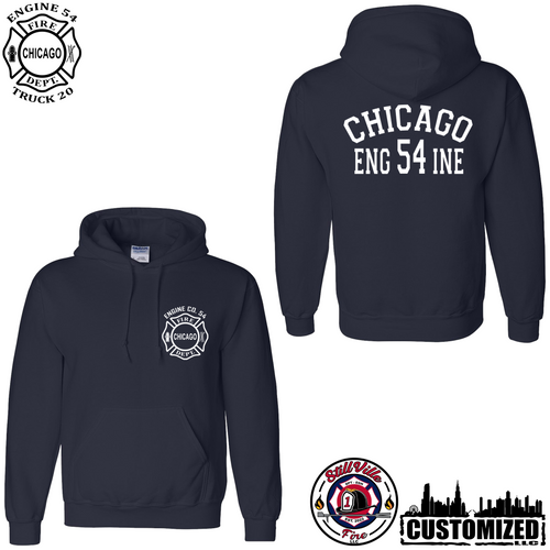 CFD Engine 54 Pullover Hoodie - Navy