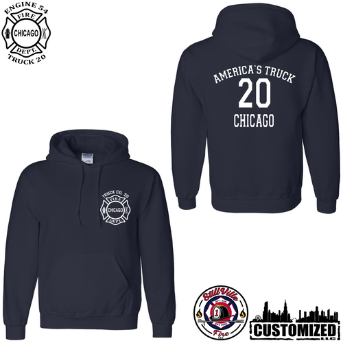 CFD Truck 20 Pullover Hoodie - Navy