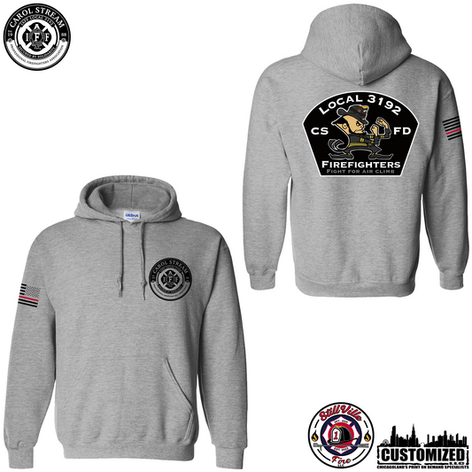 Carol Stream FD Pullover Hoodie - Sport Grey