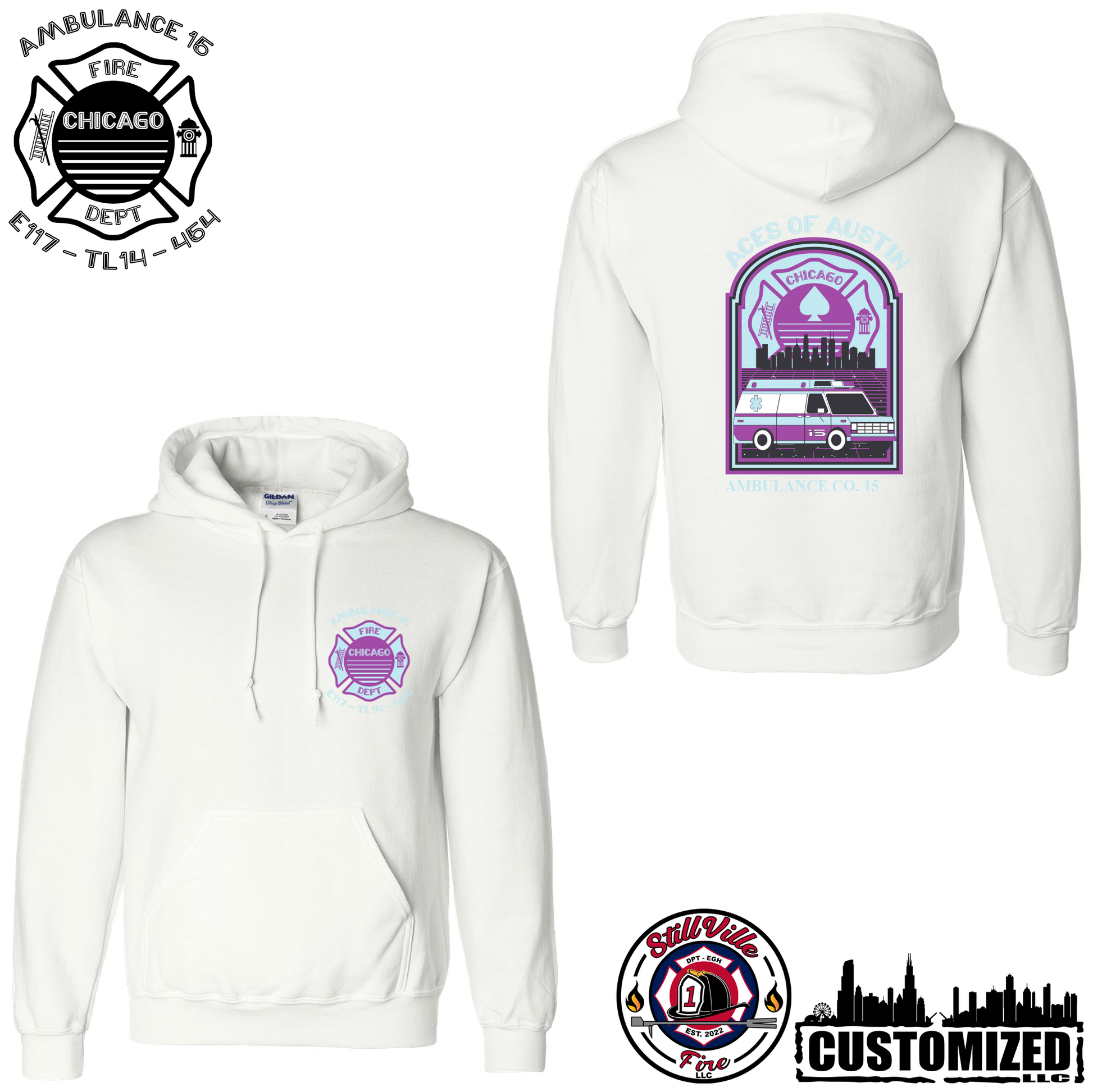 CFD Ambo Co. 15 "Summer Vibes" Pullover Hoodie - White