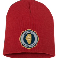 100 Club Embroidered 8.5" Beanie - Red