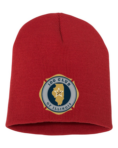 100 Club Embroidered 8.5" Beanie - Red