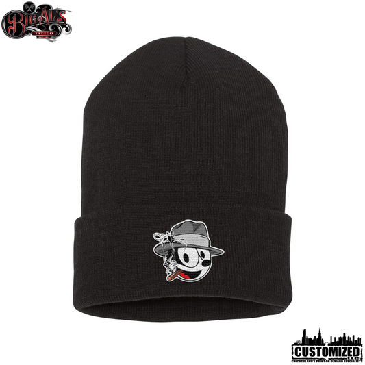 Big Al's Tattoo Embroidered 12" Cuffed "Neek" Beanie - Black