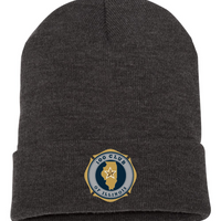 100 Club Embroidered 12" Cuffed Beanie - Dark Grey