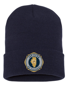 100 Club Embroidered 12" Cuffed Beanie - Navy