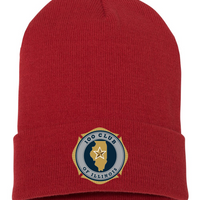 100 Club Embroidered 12" Cuffed Beanie - Red