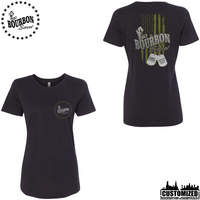115 Bourbon Street Freedom Tribute Women's Short Sleeve - Black