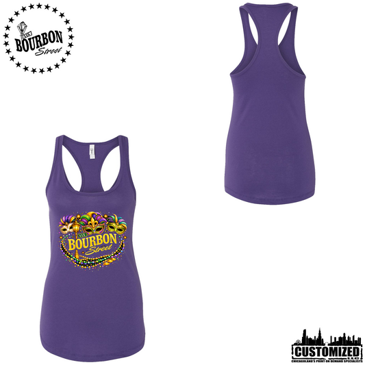 115 Bourbon Street Women's Mardi Gras Tank - Purple