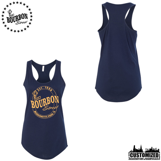 115th Bourbon Street Employee Women's Tank - Navy