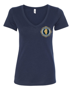 100 Club "Honor-Support-Remember" Women's V-Neck Shirt - Navy