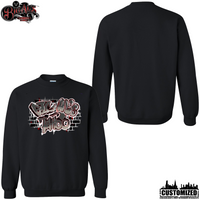 Big Al's Tattoo "Spray" Crewneck Sweatshirt - Black