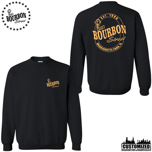 115th Bourbon Street Employee Crewneck Sweatshirt - Black