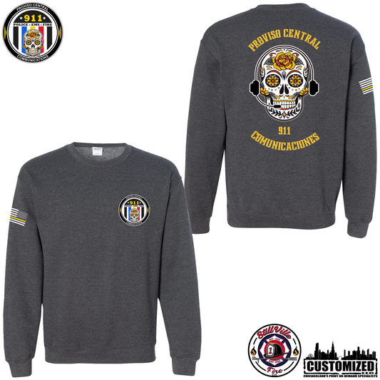 Proviso Central Comm. Crewneck Sweatshirt - Dark Heather