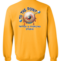 To The Point Piercing Studio Crewneck Sweatshirt - Gold