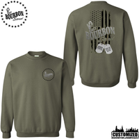 115 Bourbon Street Freedom Tribute Unisex Crewneck Sweatshirt - Military Green