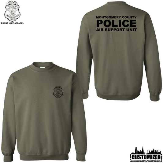 MCPD ASU Crewneck - Military Green