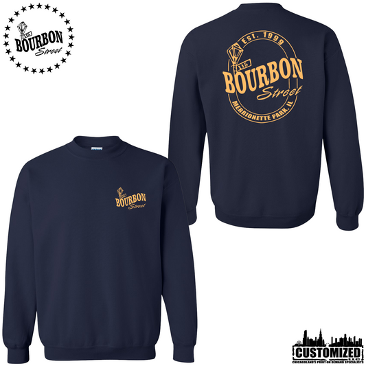 115th Bourbon Street Employee Crewneck Sweatshirt - Navy