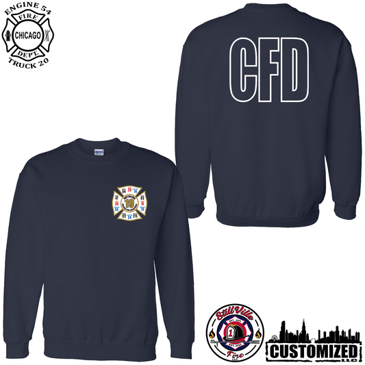 CFD Battalion 19 Crewneck Sweatshirt - Navy