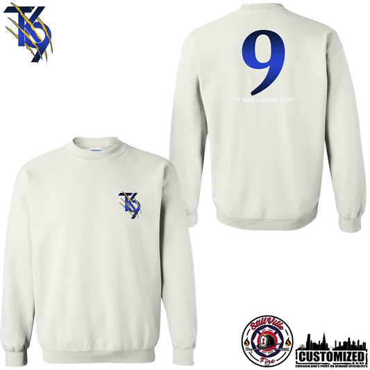 TK9 Crewneck Sweatshirt "Style4" - White