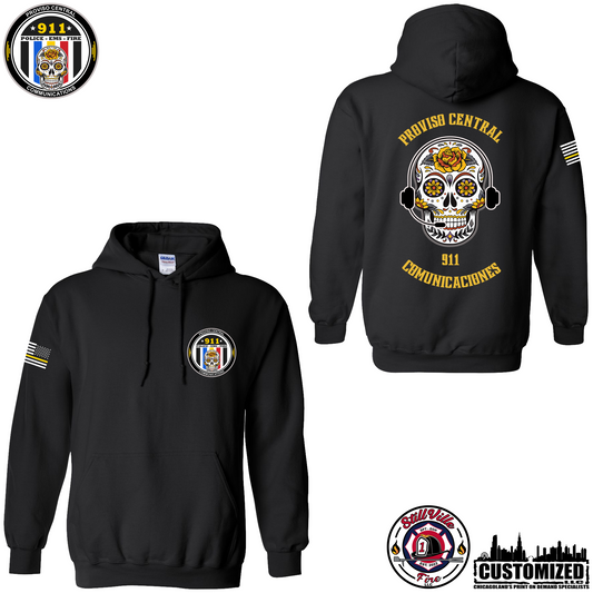 Proviso Central Comm. Pullover Hoodie - Black