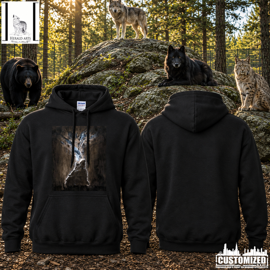 Herald Arts "Midnight's Breathe" Pullover Hoodie - Black