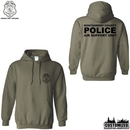 MCPD ASU Hoodie - Military Green