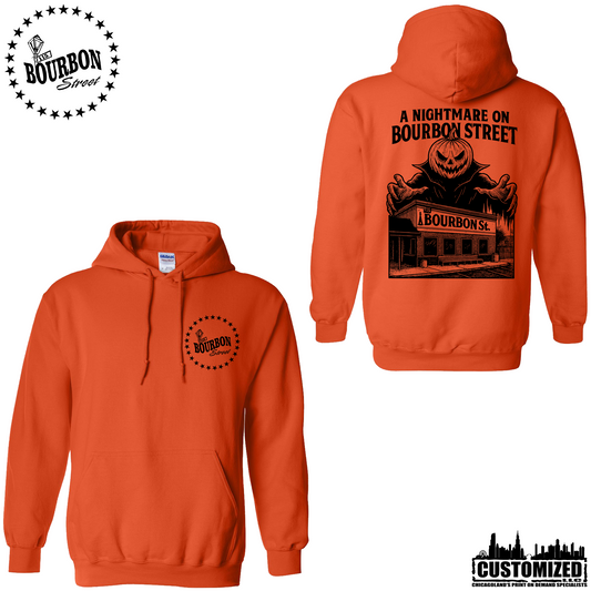 115th Bourbon Street H2025 Unisex Pullover Hoodie - Orange