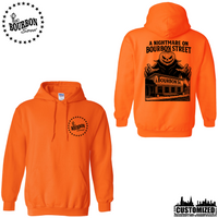 115th Bourbon Street H2025 Unisex Pullover Hoodie - Safety Orange