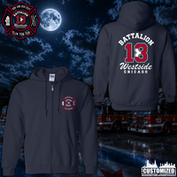 CFD Batt 18 Full-Zip Hoodie - Navy