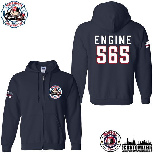 RGFD Gildan Duty Full Zip - Navy