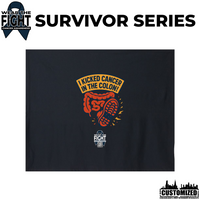 I Kicked Cancer in the Colon Stadium Blanket - Black