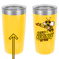 Bee's Revenge 20oz. Stainless Steel Tumbler - Yellow