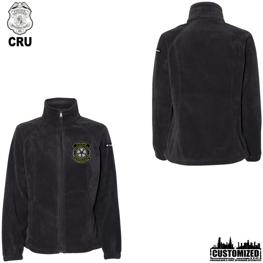 MCPD CRU Embroidered Women's Full Zip Fleece "Style2" - Black