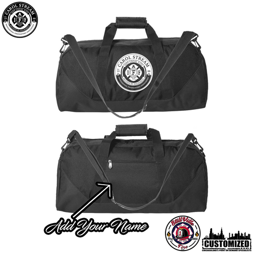 Carol Stream FD 18in. Black Duffle Bag 