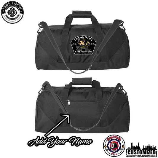Carol Stream FD 18in. Black Duffle Bag "Style2" - Black