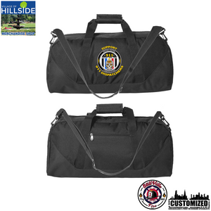 Village of Hillside "Support 911 Dispatchers" 22.5in. Duffle Bag Style1 - Black