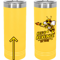 Bee's Revenge 22oz. Skinny Stainless Steel Tumbler - Yellow