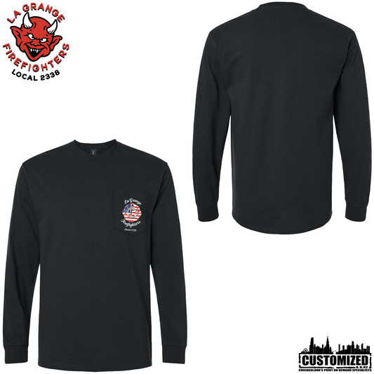 LaGrange FD Pocketed Duty Long Sleeve w/Flag Union Logo - Black