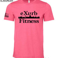 Exurb Fitness "DC Skyline" Short Sleeve - Heather Pink